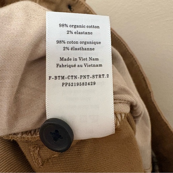 Everlane The Organic Straight-Leg Pant Toasted Coconut Tan Size 14 - Picture 13 of 13